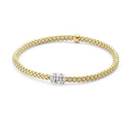 Fope FLEX IT Prima Bracelet in Yellow Gold and Diamonds 746B/BBR
