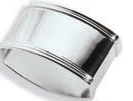 Raw Silver English Oval Napkin Ring