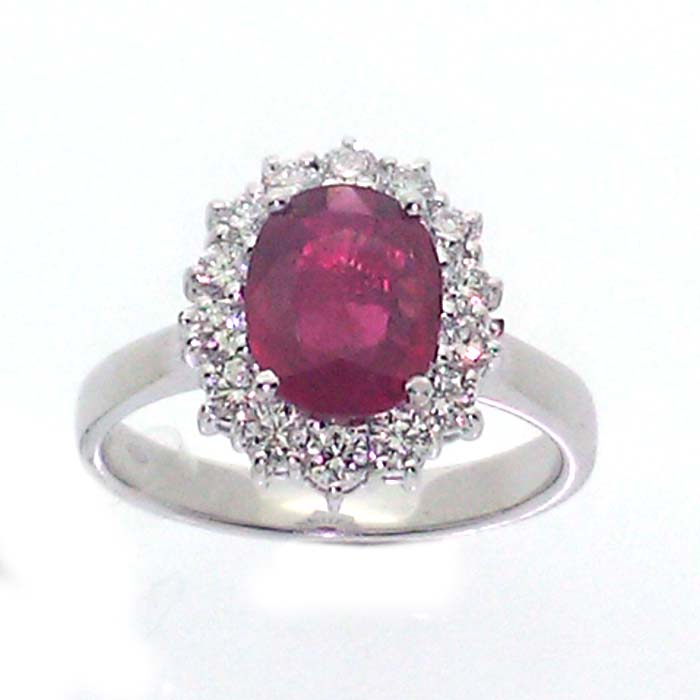  Salvini Diamond and Ruby Ring 1.71