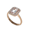  Polello Ring in Rose Gold with Diamonds and Morganite