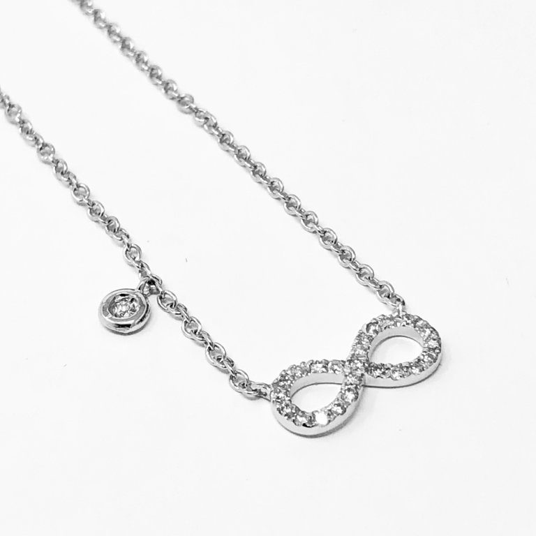  Infinity Choker with Diamonds 0.09 ct