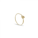  CUPID RING IN 9KT YELLOW GOLD WITH KNOT