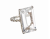  Maman et Sophie Silver ring with large rock crystal