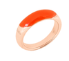  Dodo Rondelle Ring Gold Plated Silver 18kt Rose Gold and red enamel