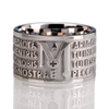  Tuum Animae Mater Ring in Rhodium Plated Silver