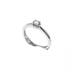  Polello Engagement Ring in White Gold and Diamonds ct 0.19
