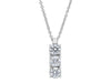  Trilogy necklace with 0.44 ct diamonds
