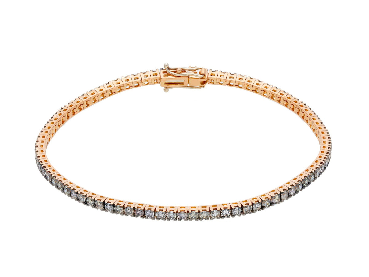  Maiocchi Milano Brown Diamond Tennis Bracelet ct. 2.60