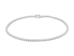  Tennis Bracelet in White Gold and Diamonds 0.55 ct