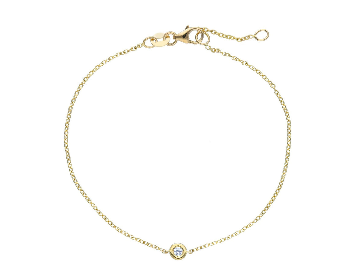 Maiocchi Milano Yellow Gold Bracelet with Diamond ct 0.04