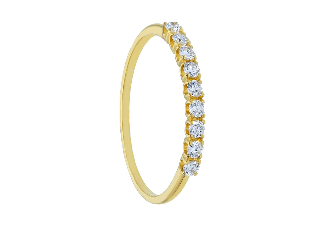 Maiocchi Milano Ring in Yellow Gold and Diamonds 0.23 ct