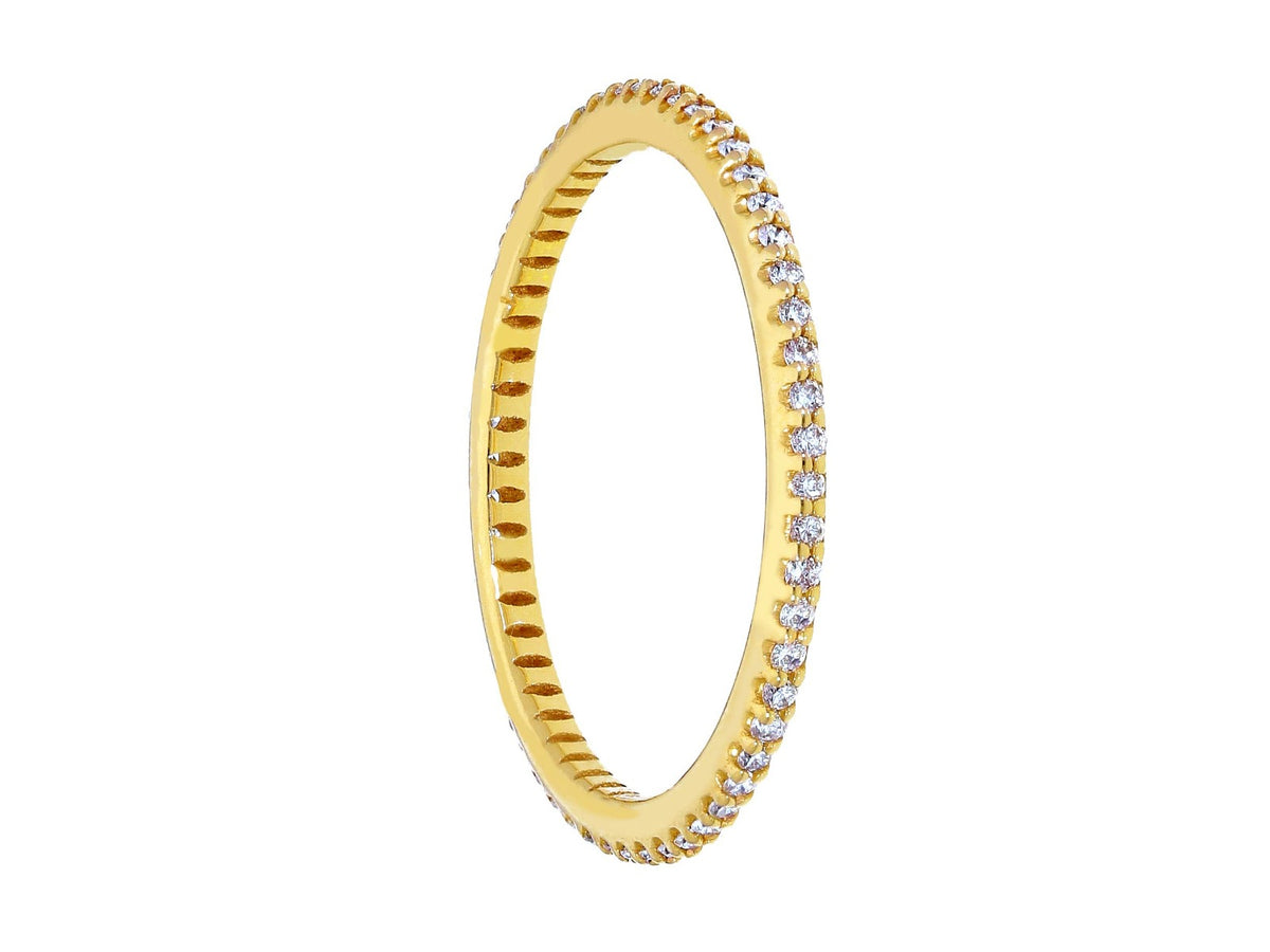 Maiocchi Milano Anello Fedina Oro Giallo 18kt e Diamanti ct 0,30