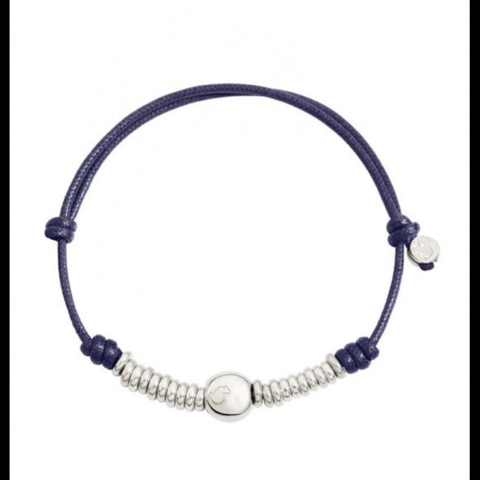 Dodo Bracciale con Pepita e Rondelle Argento e Cordino