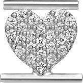 Eleonora Giordani Simbolo Argento rodiato cuore