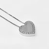  Heart Necklace Diamonds 0.15 ct