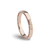  Damiani D.Side Wedding Rings in Rose Gold with 5 Diamonds 3.3 mm