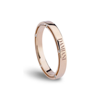  Damiani D.Side Wedding Rings in Rose Gold with 5 Diamonds 2.7 mm