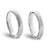  Damiani Wedding Rings D.Side White Gold and Diamonds 3.3 mm