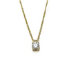  Light Point Necklace 0.30 ct Yellow Gold E VS2