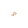  Dodo Precious Butterfly Ring in 9k Rose Gold and Diamonds