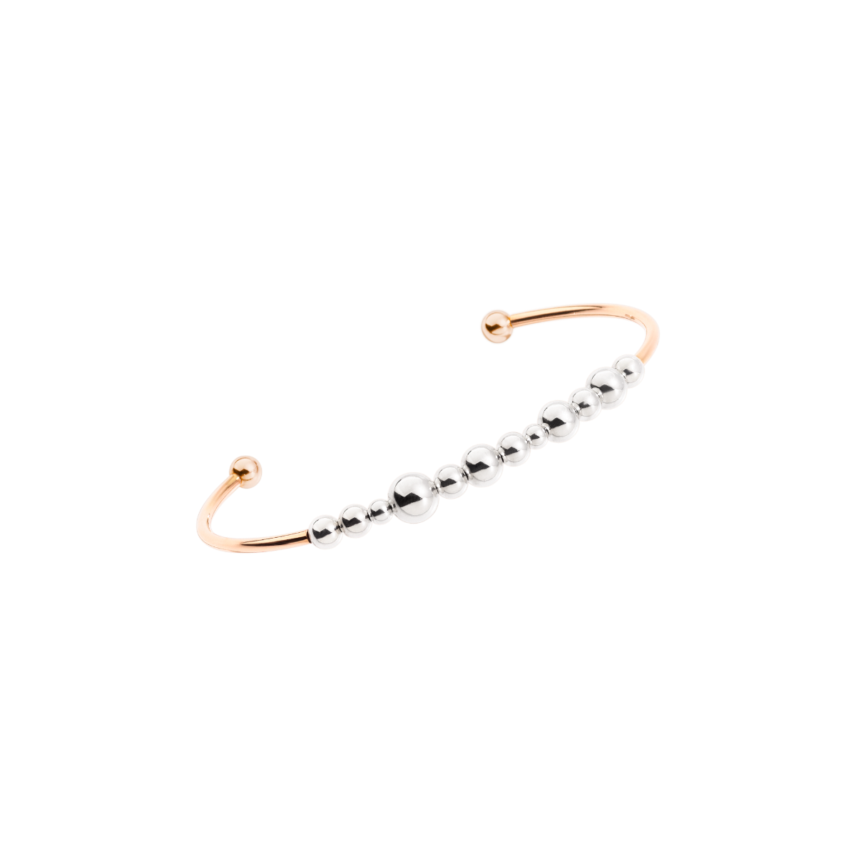 Dodo Bracciale Cuff Bollicine Argento e Oro
