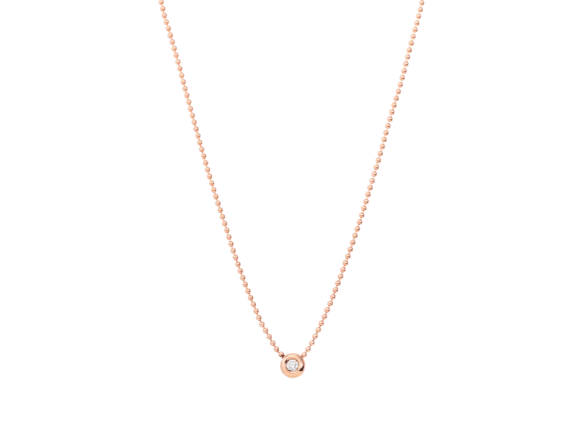 Dodo Choker Bollicine Oro Rosa e Diamante