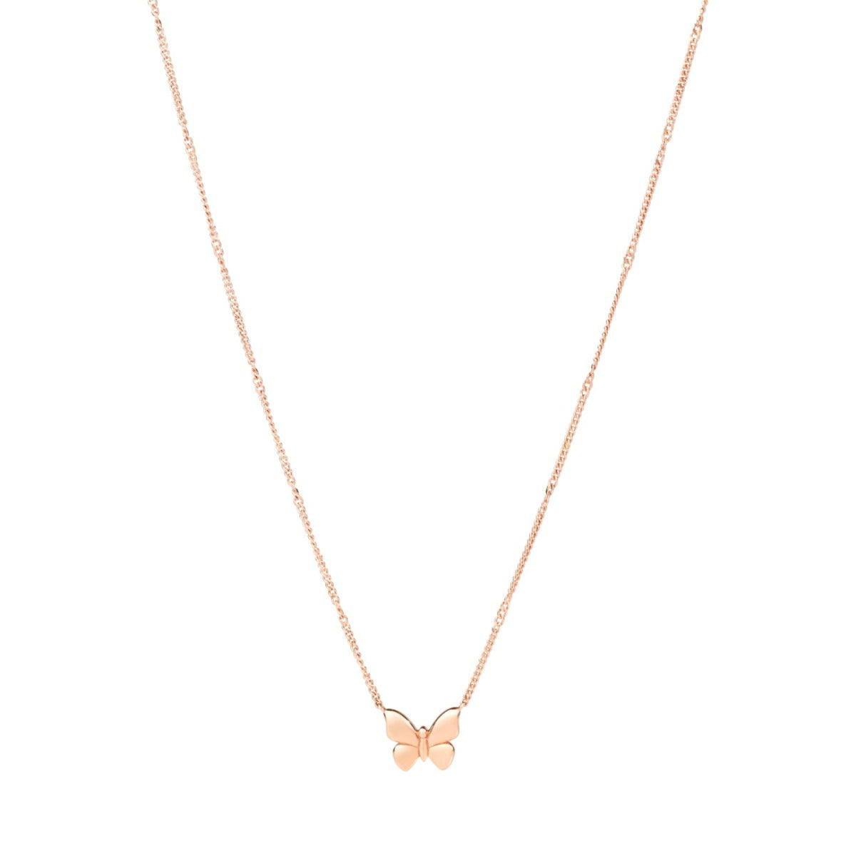 Dodo Butterfly Necklace 9kt Rose Gold