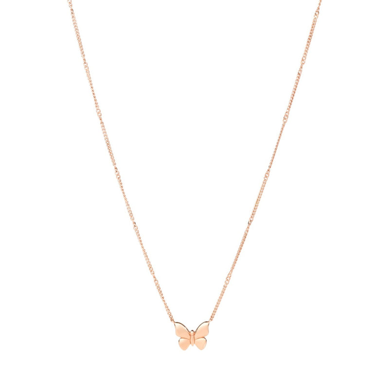  Dodo Butterfly Necklace 9kt Rose Gold