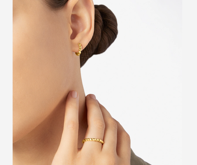 Dodo 18k Yellow Gold Granelli Earring