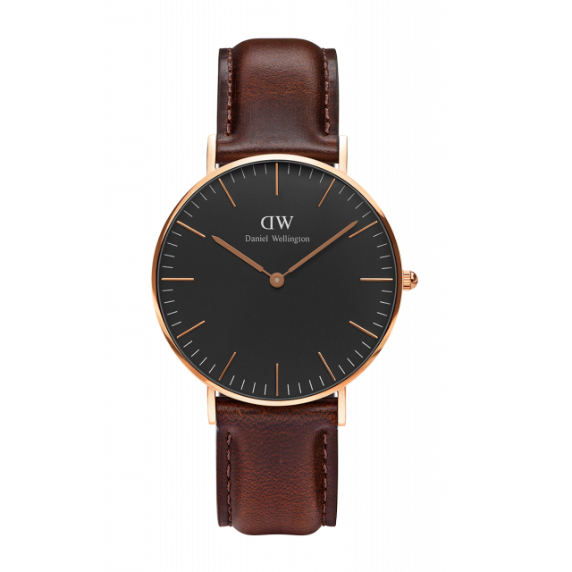 Daniel Wellington Classic Black Bristol 36 Rose Gold