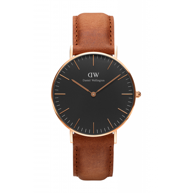 Daniel Wellington Classic Black Durham 36 Rose Gold