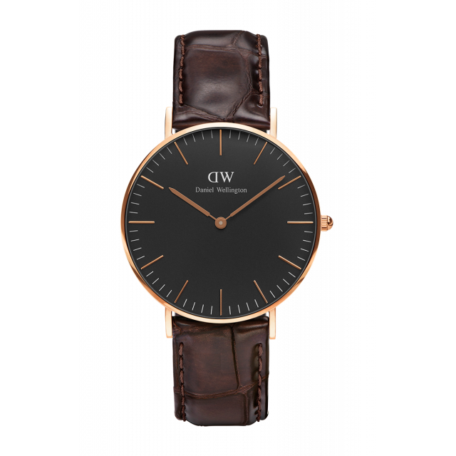 Daniel Wellington Classic Black York 36 Rose Gold