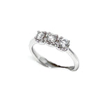 Polello Trilogy 3293 Ring in White Gold and Diamonds ct 0.56
