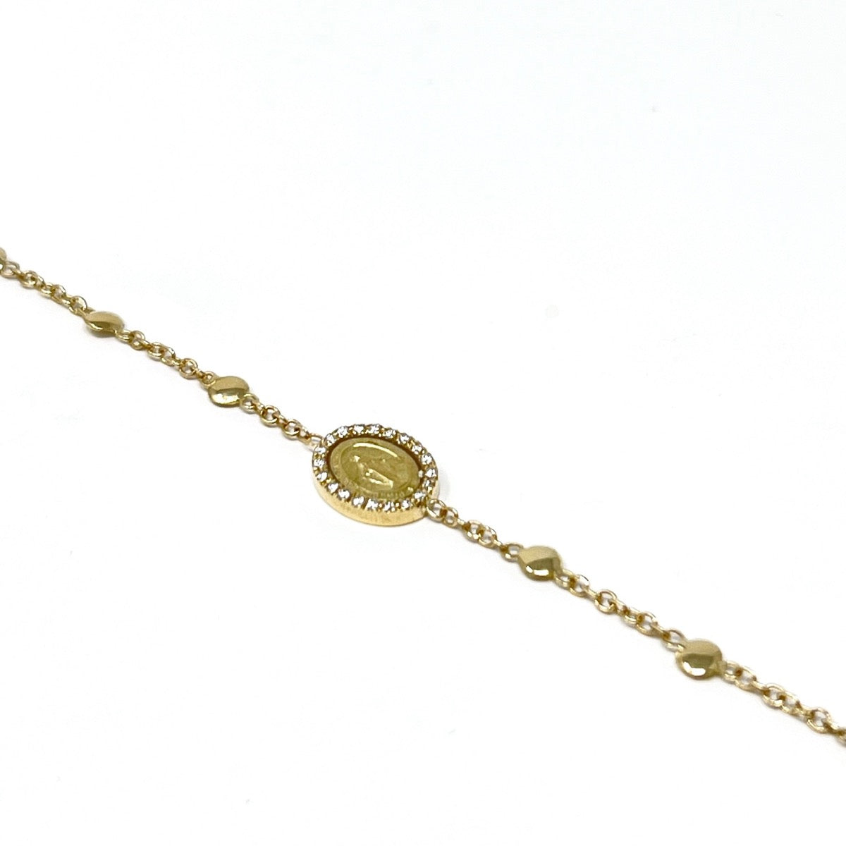 Antelope MaDonna Miracolosa Bracelet in Yellow Gold and Diamonds