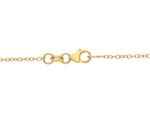  Yellow Gold Choker with Wire Heart