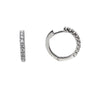  White Gold Hoop Earrings with 0.53 ct Diamonds