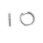  White Gold Hoop Earrings with 0.53 ct Diamonds