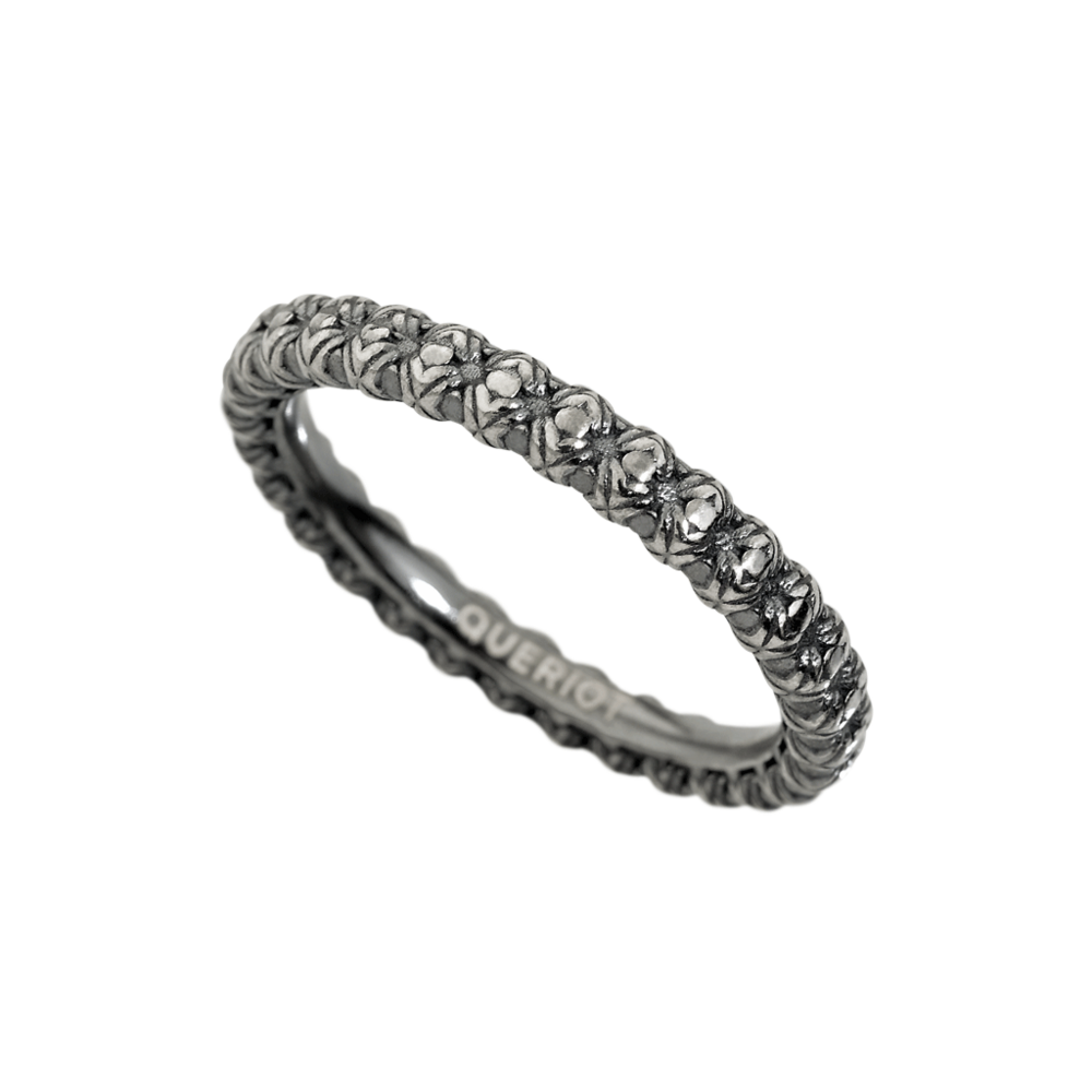 Queriot Etched Weave Ring