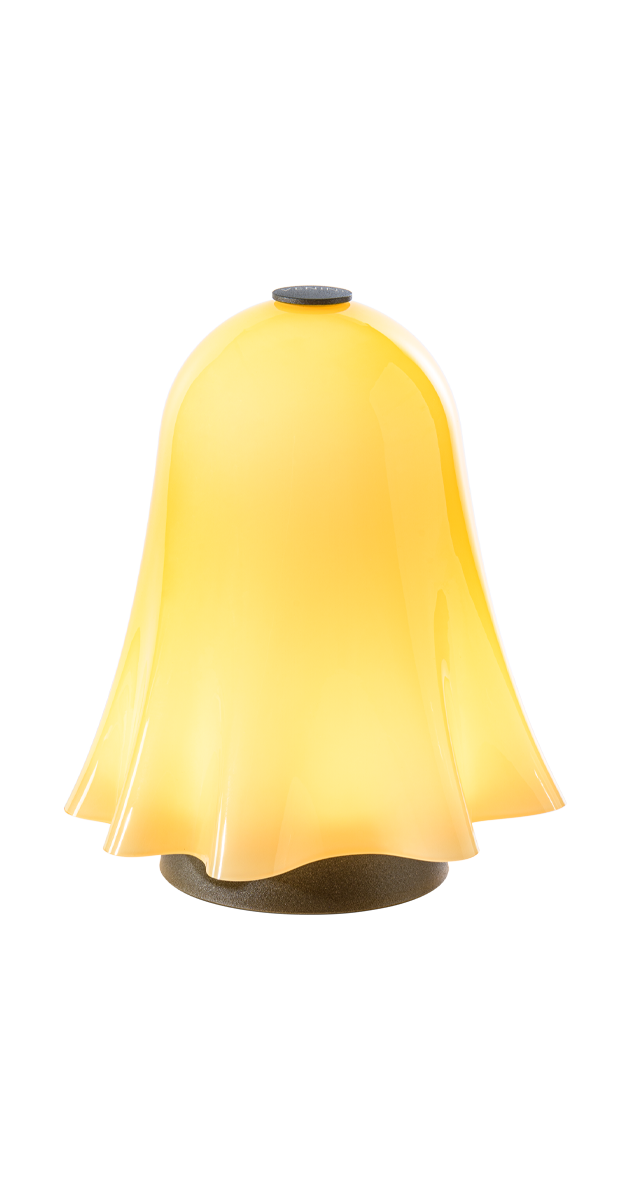  Venini Ghost Table Lamp Amber - Lattimo