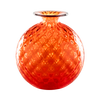  Venini Monofiore Ballton 100.18 Orange Red Thread