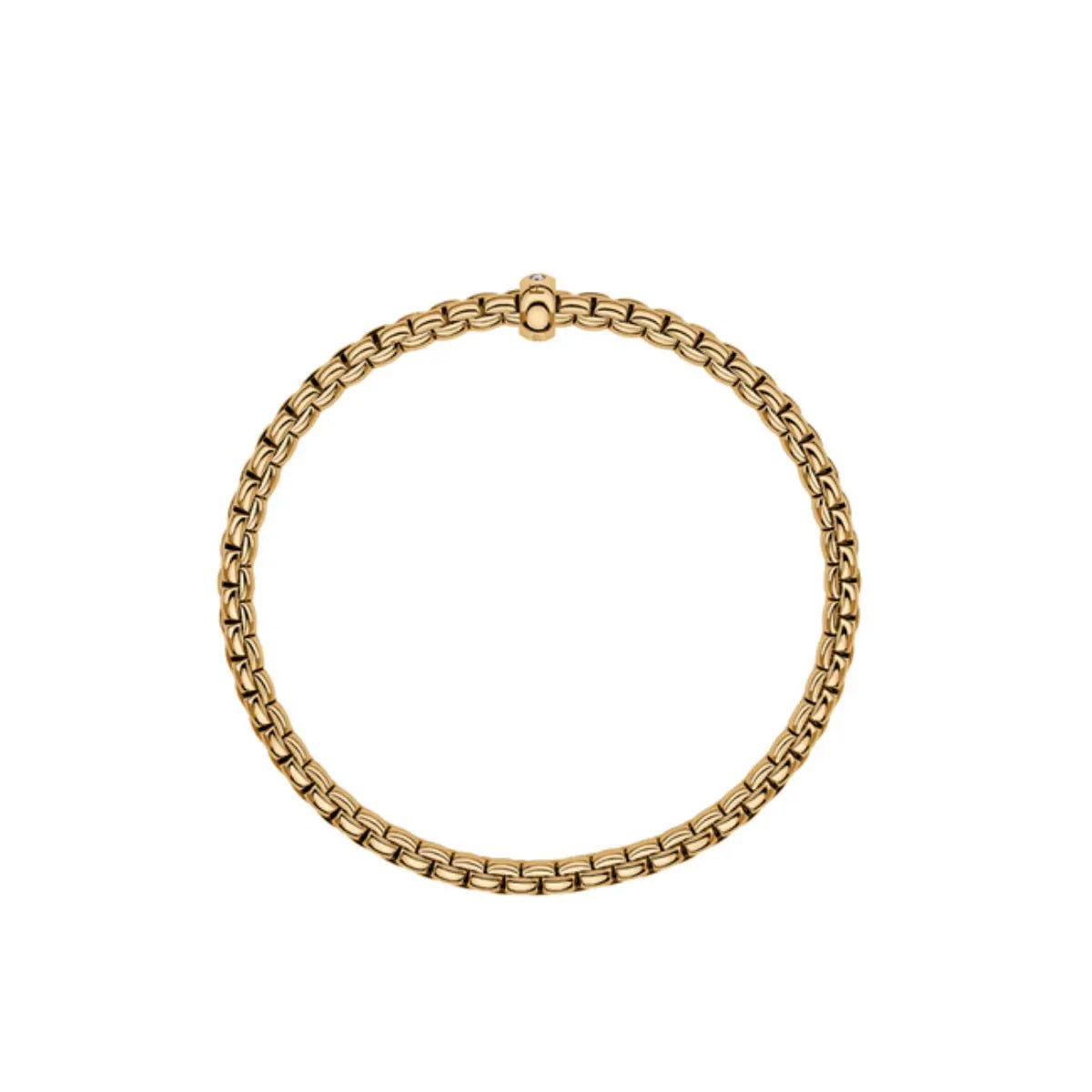 Fope Eka FLEX IT Bracelet Yellow Gold and Diamond BR730-BBR