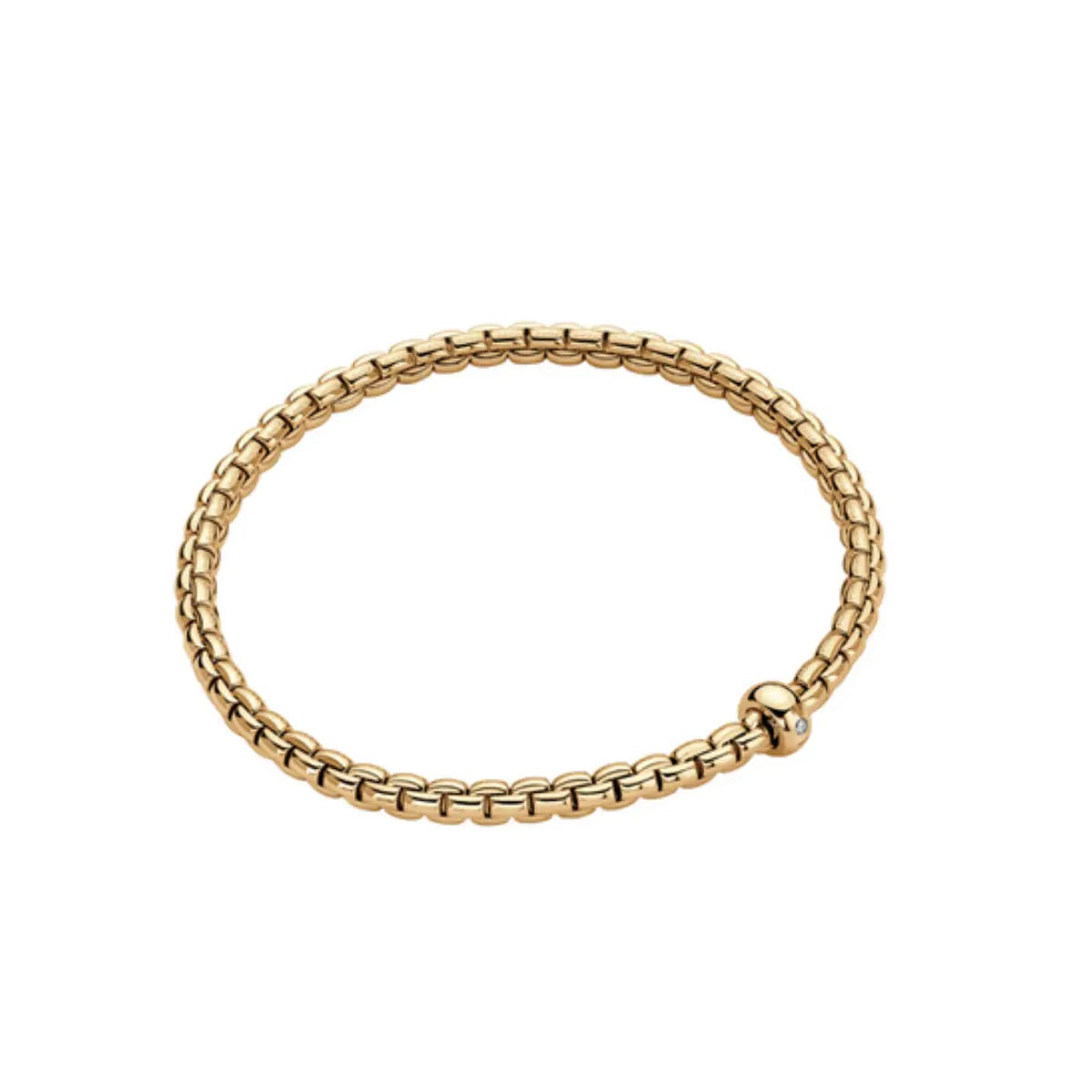 Fope Eka FLEX IT Bracelet Yellow Gold and Diamond BR730-BBR