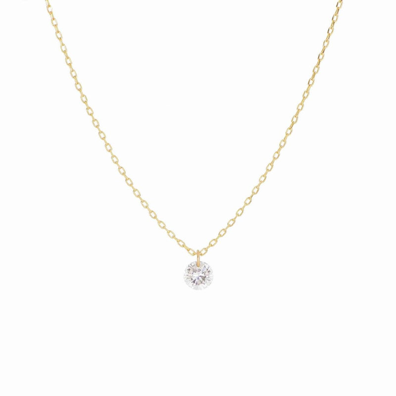  Maman et Sophie 18kt yellow gold necklace with 0.15 ct naked diamond GCNUD15