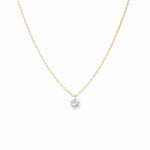  Maman et Sophie 18kt yellow gold necklace with 0.05 ct naked diamond GCNUD05