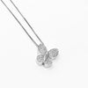  Butterfly necklace with 0.45 ct diamonds