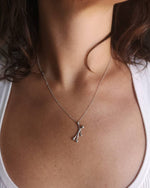  Pensieri Felici Silver necklace with mini 'hanging' pendant GS1049