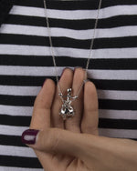  Pensieri Felici Silver necklace with 'call angels' pendant GS3005