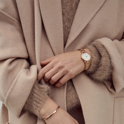 Daniel Wellington Iconic Link 28 Rose Gold White