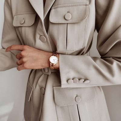 Daniel Wellington Iconic Link 32 Rose Gold White