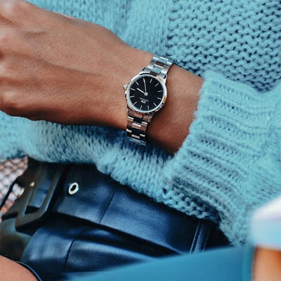 Daniel Wellington Iconic Link 28 Silver Black